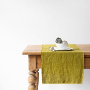 Napron din in Linen Tales Classic, 40 x 150 cm, verde