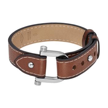 Fossil Brățară elegantă din piele pentru bărbați Heritage D-Link JF04343040