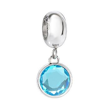 Morellato Pandantiv pentru brățări sau colier - din oțel cu cristal albastru Drops SCZ905