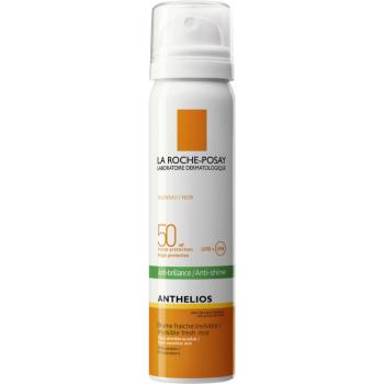 La Roche-Posay Anthelios spray revigorant pentru față anti-strălucire SPF 50 75 ml