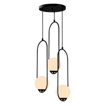 Lustră Squid Lighting Arch, înălțime 146 cm, negru