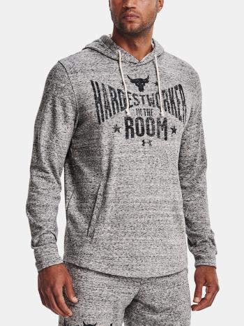 Under Armour UA Project Rock Terry Hoodie Hanorac Alb