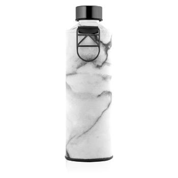 Sticlă din sticlă borosilicată cu husă din piele artificială Equa Mismatch Stone, 750 ml, alb-negru