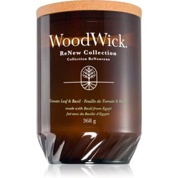 Woodwick Tomato Leaf & Basil lumânare parfumată 368 g