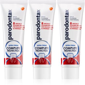 Parodontax Complete Protection Extra Fresh pasta de dinti cu Fluor pentru dinti sanatosi si gingii sanatoase 3 x 75 ml
