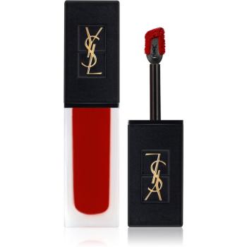 Yves Saint Laurent Tatouage Couture Velvet Cream ruj cremos foarte pigmentat cu efect matifiant culoare 212 Rouge Rebel 6 ml