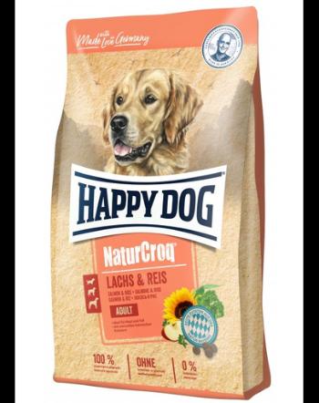 HAPPY DOG NaturCroq Lachs &amp; Reis, somon și orez 12 kg