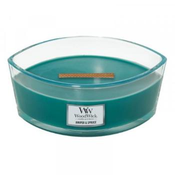 WoodWick Lumânare parfumată Juniper and Spruce 453,6 g