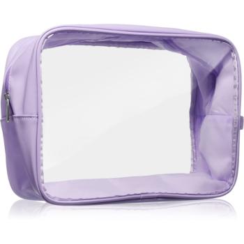 Notino Travel Collection Cosmetic bag geantă de cosmetice transparentă XL Purple 27,5x20x12,5 cm 1 buc