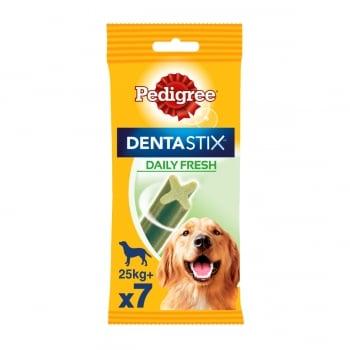 PEDIGREE DentaStix Daily Fresh, recompense câini talie mare, batoane, ceai verde, 7buc