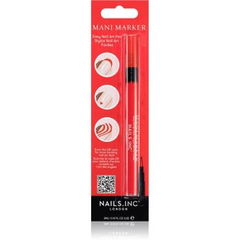 Nails Inc. Mani Marker Lac de unghii decorative in baton aplicator culoare Red 3 ml