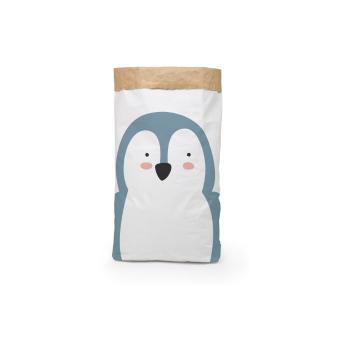 Sac din hârtie pentru depozitare Little Nice Things Penguin