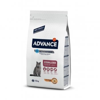 ADVANCE Senior Sterilized, Pui, hrană uscată pisici sterilizate senior, 1.5kg