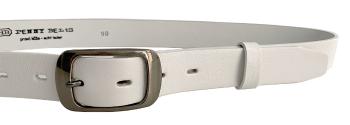 Penny Belts Curea din piele pentru femei 19000 White 110 cm