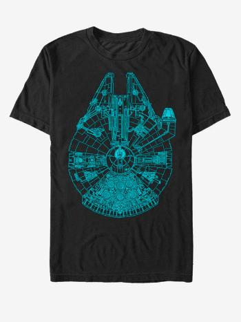 ZOOT.Fan Millennium Falcon Star Wars Tricou Negru