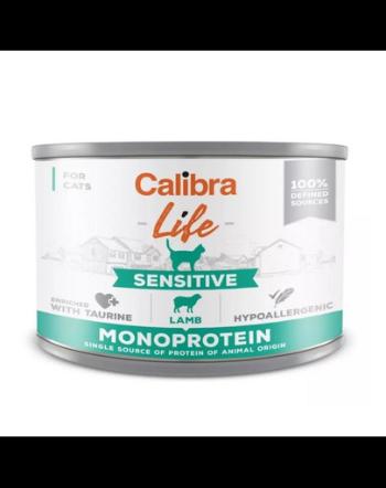 CALIBRA Cat Life Sensitive Lamb 200 g cu miel pentru pisici sensibile