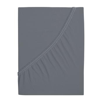 Cearceaf gri închis cu elastic 200x220 cm – B.E.S.