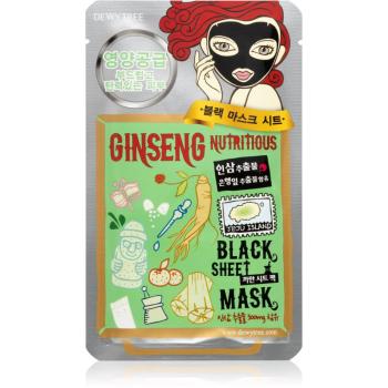 Dewytree Black Mask Ginseng mască textilă nutritivă 30 g