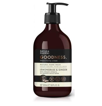 Baylis & Harding Săpun lichid pentru mâini Iarbă de lămâie și ghimbir Goodness (Natural Hand Wash) 500 ml