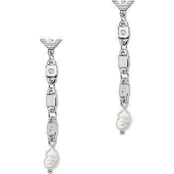 Emporio Armani Cercei lungi din argint cu perle EG3473040