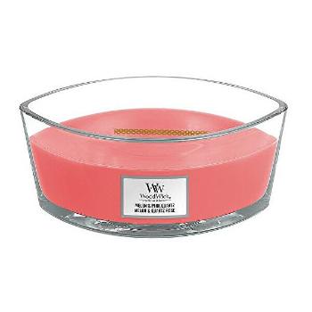 WoodWick Lumânare parfumată Pepene verde &amp; Pink Quartz 453 g