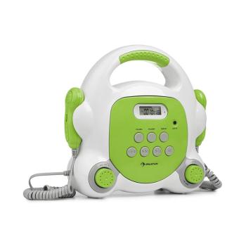 Auna Pocket Rocker BT, karaoke player, BT, USB-port, MP3, 2x microfon, verde