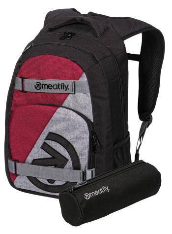 Meatfly Rucsac exil Wine/Black/Grey