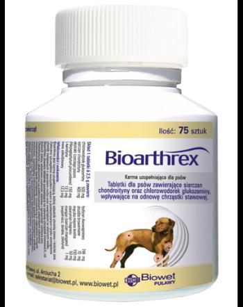BIOWET Bioarthrex tablete pentru caini care sustin reinnoirea cartilajului articular 75 tabl.