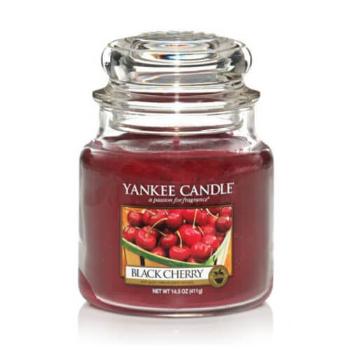 Yankee Candle Lumânare parfumatăClassic medie Cireșe coapte (Black Cherry) 411 g