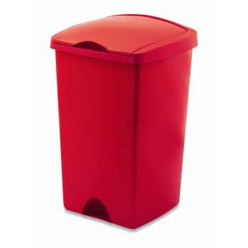 Coș de gunoi cu capac Addis Lift, 50 l, roșu