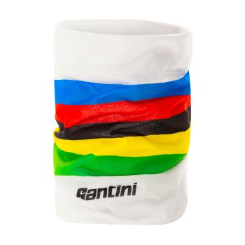 Santini UCI RAINBOW guler - white
