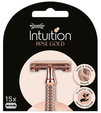 Wilkinson Sword Lame de schimb Intuition Double Edge Rose Gold (Blades) 15 buc