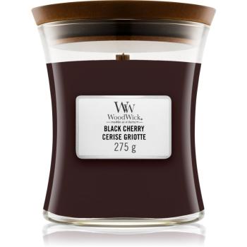 Woodwick Black Cherry lumânare parfumată  cu fitil din lemn 275 g