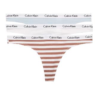 Calvin Klein 3 PACK - tanga pentru femei QD3587E-642 S