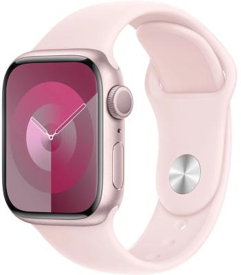 Apple Apple Watch Series 9 41 mm Aluminiu roz cu curea sport roz deschis S/M