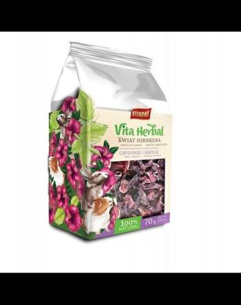 VITAPOL Vita Herbal Hibiscus pentru rozatoare si iepuri 70g