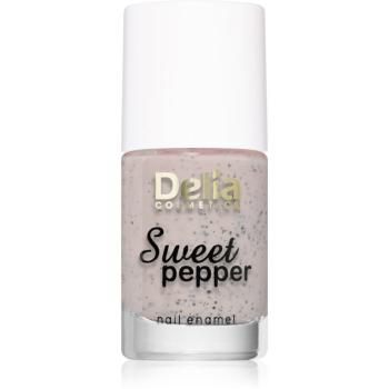 Delia Cosmetics Sweet Pepper Black Particles lac de unghii culoare 02 Apricot 11 ml