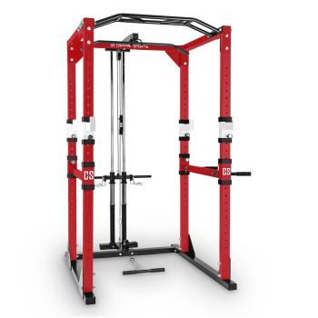 Capital Sports TREMENDOUR PL, roșu, suport de antrenament, POWER RACK, scripete, oțel