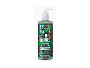 Faith in Nature Săpun antibacterian lichid pentru mâini Aloe aloe vera și tea tree (Hand Wash) 400 ml