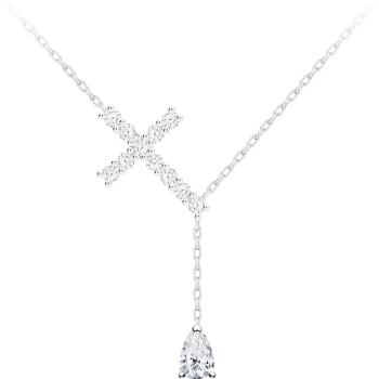 Preciosa Colier de argint Cruce Shiny Crosses cu zirconiu cubic Preciosa 5301 00