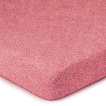 Cearșaf de pat 4Home din frotir, roz, 180 x 200 cm, 180 x 200 cm