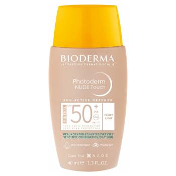 Bioderma Fluid de protecție tonifiant cu efect de machiaj natural SPF 50 Photoderm Nude Touch Mineral 40 ml Light