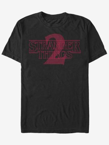 ZOOT.Fan Netflix Stranger Things 2 Logo Tricou Negru