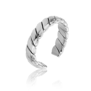 Marc Malone Inel deschis din oțel Morgan Silver Ring MCJ.R1025