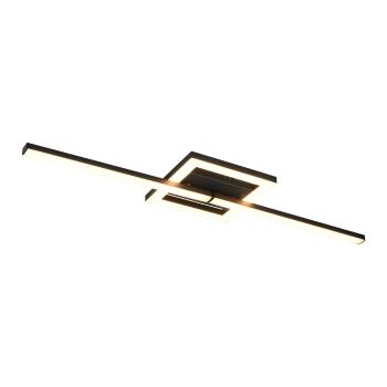 Plafonieră neagră LED 16x54 cm Viale – Trio