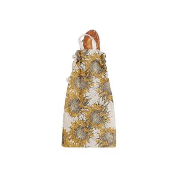 Săculeț textil pentru pâine Linen Couture Bag Sunflower, înălțime 42 cm