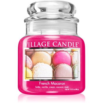 Village Candle French Macaroon lumânare parfumată  (Glass Lid) 389 g