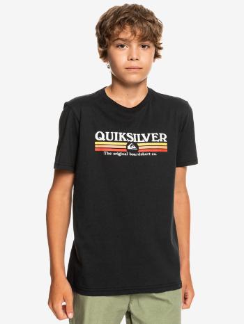 Quiksilver Lined Up Tricou pentru copii Negru