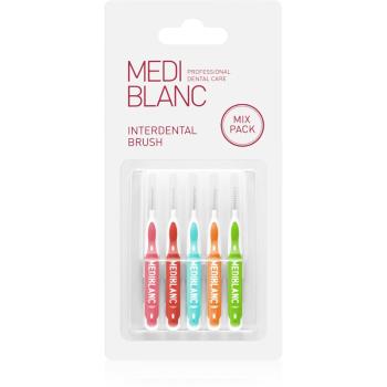 MEDIBLANC Interdental Pick-brush Interdental Brush perie interdentara 5 bucati Mix kit