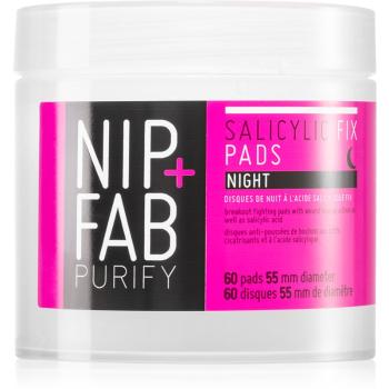 NIP+FAB Salicylic Fix dischete demachiante pentru noapte 60 buc